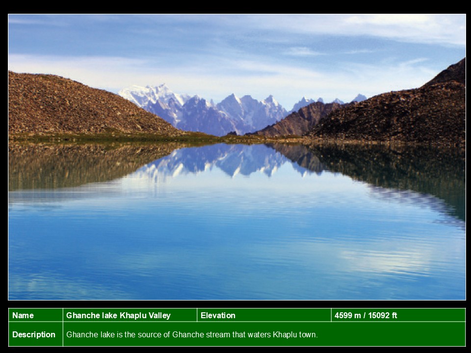 Ghanche Lake Khaplu Valley